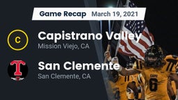 Recap: Capistrano Valley  vs. San Clemente  2021