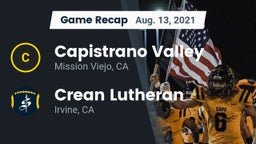 Recap: Capistrano Valley  vs. Crean Lutheran  2021