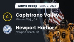 Recap: Capistrano Valley  vs. Newport Harbor  2022