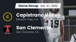 Recap: Capistrano Valley  vs. San Clemente  2022