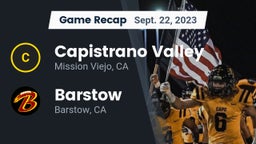 Recap: Capistrano Valley  vs. Barstow  2023