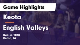 Keota  vs English Valleys  Game Highlights - Dec. 4, 2018