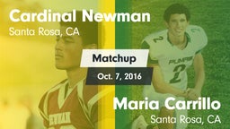 Matchup: Cardinal Newman vs. Maria Carrillo  2016