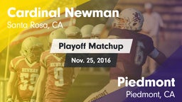 Matchup: Cardinal Newman vs. Piedmont  2016