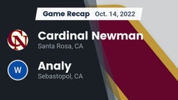 Recap: Cardinal Newman  vs. Analy  2022