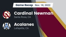 Recap: Cardinal Newman  vs. Acalanes  2022