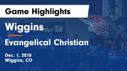 Wiggins  vs Evangelical Christian Game Highlights - Dec. 1, 2018