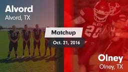 Matchup: Alvord vs. Olney  2016