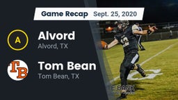 Recap: Alvord  vs. Tom Bean  2020