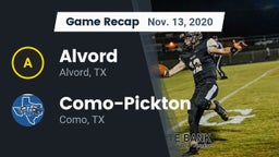 Recap: Alvord  vs. Como-Pickton  2020