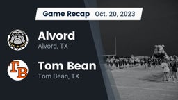 Recap: Alvord  vs. Tom Bean  2023