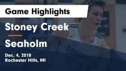 Stoney Creek  vs Seaholm Game Highlights - Dec. 4, 2018