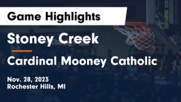 Stoney Creek  vs Cardinal Mooney Catholic  Game Highlights - Nov. 28, 2023