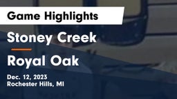 Stoney Creek  vs Royal Oak  Game Highlights - Dec. 12, 2023