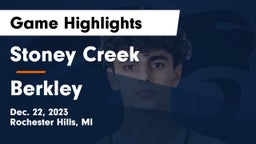 Stoney Creek  vs Berkley  Game Highlights - Dec. 22, 2023