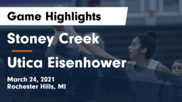 Stoney Creek  vs Utica Eisenhower  Game Highlights - March 24, 2021