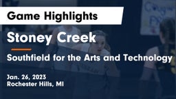 Stoney Creek  vs Southfield  for the Arts and Technology Game Highlights - Jan. 26, 2023