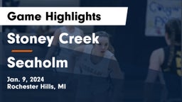 Stoney Creek  vs Seaholm  Game Highlights - Jan. 9, 2024