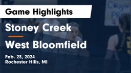 Stoney Creek  vs West Bloomfield  Game Highlights - Feb. 23, 2024