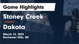 Stoney Creek  vs Dakota  Game Highlights - March 13, 2024
