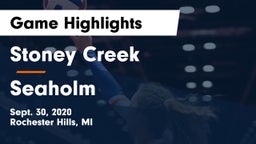 Stoney Creek  vs Seaholm  Game Highlights - Sept. 30, 2020