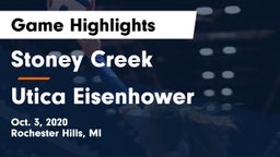 Stoney Creek  vs Utica Eisenhower  Game Highlights - Oct. 3, 2020