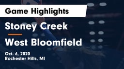 Stoney Creek  vs West Bloomfield  Game Highlights - Oct. 6, 2020