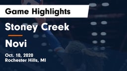 Stoney Creek  vs Novi  Game Highlights - Oct. 10, 2020