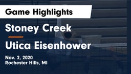 Stoney Creek  vs Utica Eisenhower  Game Highlights - Nov. 2, 2020