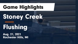 Stoney Creek  vs Flushing  Game Highlights - Aug. 21, 2021