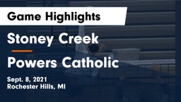 Stoney Creek  vs Powers Catholic  Game Highlights - Sept. 8, 2021