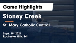 Stoney Creek  vs St. Mary Catholic Central  Game Highlights - Sept. 18, 2021