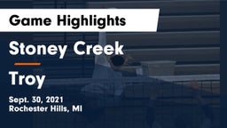 Stoney Creek  vs Troy  Game Highlights - Sept. 30, 2021