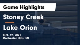 Stoney Creek  vs Lake Orion  Game Highlights - Oct. 12, 2021