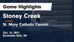 Stoney Creek  vs St. Mary Catholic Central  Game Highlights - Oct. 16, 2021