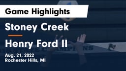 Stoney Creek  vs Henry Ford II  Game Highlights - Aug. 21, 2022
