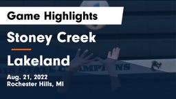 Stoney Creek  vs Lakeland  Game Highlights - Aug. 21, 2022