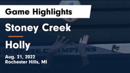 Stoney Creek  vs Holly  Game Highlights - Aug. 21, 2022