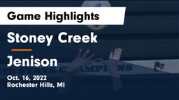 Stoney Creek  vs Jenison   Game Highlights - Oct. 16, 2022