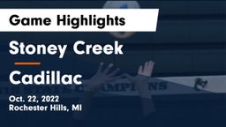 Stoney Creek  vs Cadillac  Game Highlights - Oct. 22, 2022