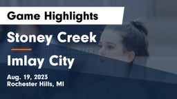 Stoney Creek  vs Imlay City  Game Highlights - Aug. 19, 2023