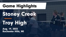 Stoney Creek  vs Troy High Game Highlights - Aug. 19, 2023