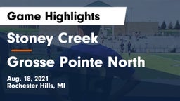 Stoney Creek  vs Grosse Pointe North  Game Highlights - Aug. 18, 2021