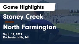 Stoney Creek  vs North Farmington  Game Highlights - Sept. 14, 2021
