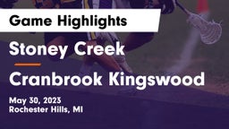 Stoney Creek  vs Cranbrook Kingswood  Game Highlights - May 30, 2023