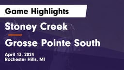 Stoney Creek  vs Grosse Pointe South  Game Highlights - April 13, 2024