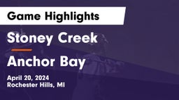 Stoney Creek  vs Anchor Bay  Game Highlights - April 20, 2024