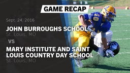 Recap: John Burroughs School vs. Mary Institute and Saint Louis Country Day School 2016