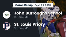 Recap: John Burroughs School vs. St. Louis Priory  2018