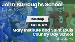 Matchup: Burroughs vs. Mary Institute and Saint Louis Country Day School 2019